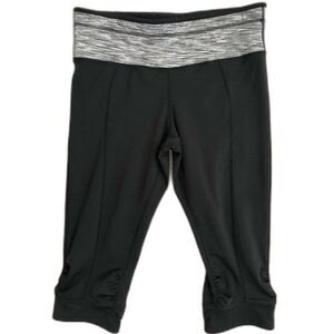 prAna Alyson Knicker Crop Pants Women’s Medium Black Yoga Athletic Capri